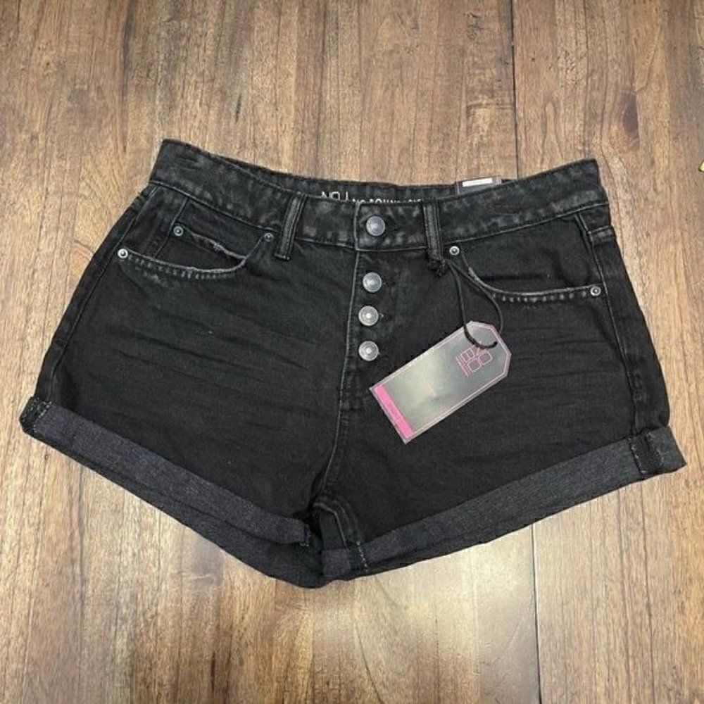 NOBO Exposed Button Fly Jean Shorts - Picture 2 of 10